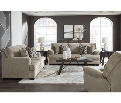 Stonemeade - Taupe - 3 Pc. - Sofa, Loveseat, Rocker Recliner