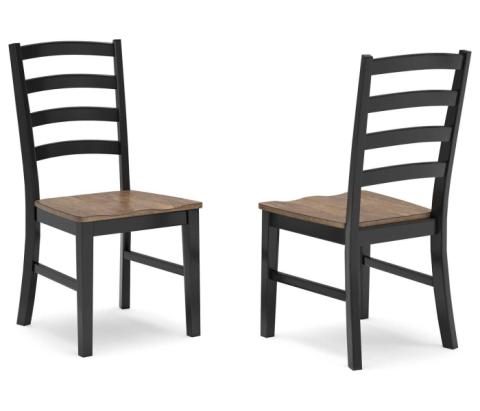 Wildenauer - Brown / Black - Dining Room Side Chair (Set of 2)