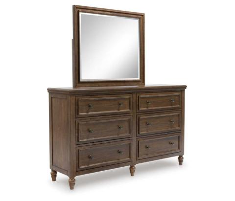 Sturlayne - Brown - Dresser And Mirror, 65" Wide