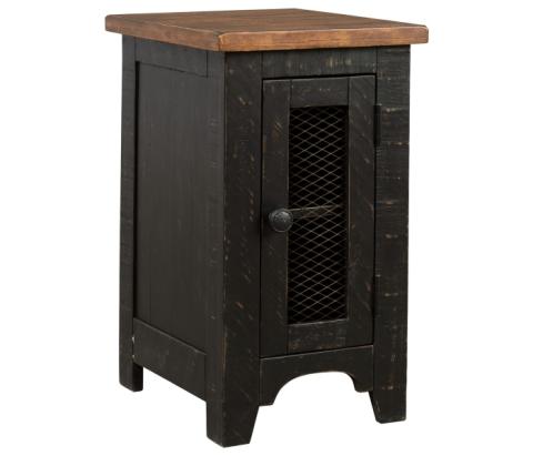 Valebeck - Black / Brown - Chair Side End Table, 14"