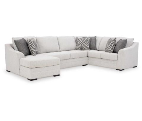 Koralynn - Stone - 3-Piece Sectional With Laf Corner Chaise, 141"