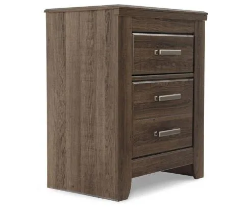 Juararo - Dark Brown - Two Drawer Night Stand