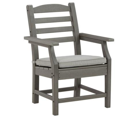 Visola - Gray - Arm Chair With Cushion (Set of 2)