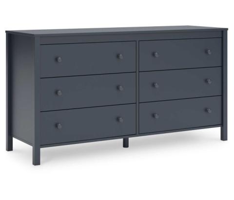 Simmenfort - Navy Blue - Six Drawer Dresser, 60.75" Wide