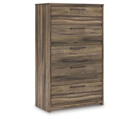 Elbrim - Brown - Five Drawer Chest, 51.06" Tall