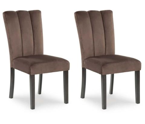 Jeshina - Mocha - Dining Upholstered Side Chair (Set of 2)