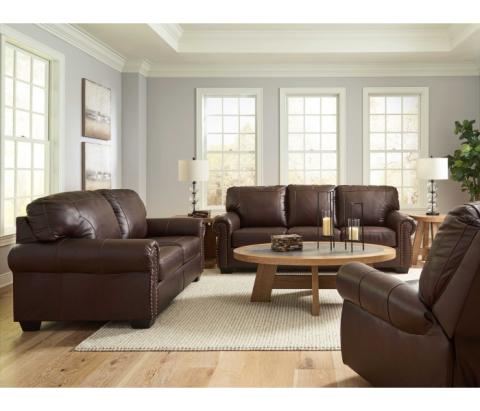 Colleton - Dark Brown - 3 Pc. - Sofa, Loveseat, Rocker Recliner