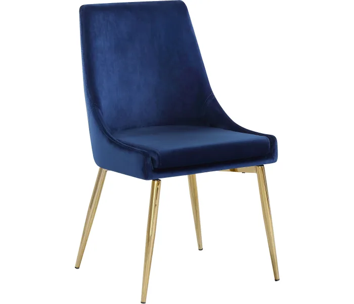 Karina - Dining Chair (Set of 2) - Navy - Fabric