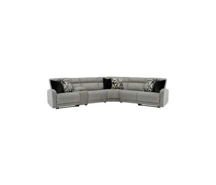 Colleyville - Stone - 6-Piece Power Reclining Sectional, 133"