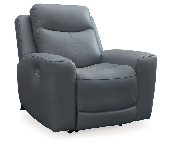 Mindanao - Steel - Power Recliner With Adj Headrest