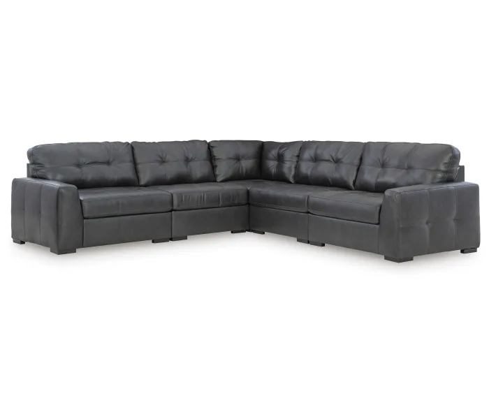 Brindley Pier - Fog - 5-Piece Sectional, 128"