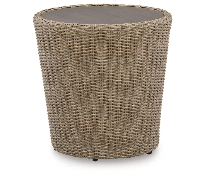 Danson - Beige - Round End Table, 22.25"