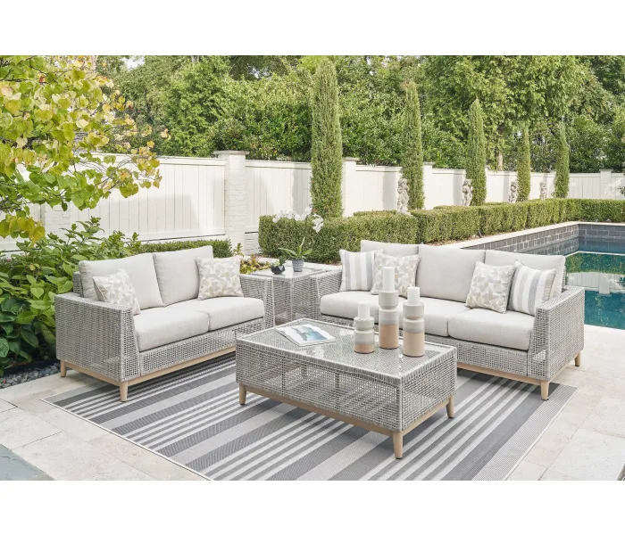 Seton Creek - Gray - 4 Pc. - Lounge Set