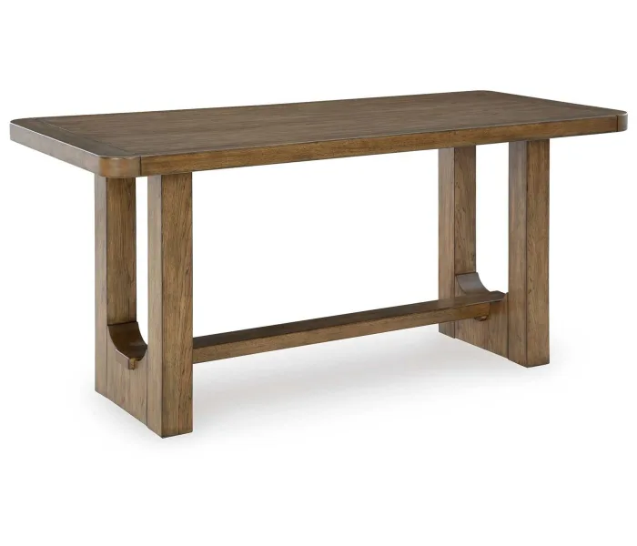 Cabalynn - Light Brown - Rectangular Dining Room Counter Table, 75.88"