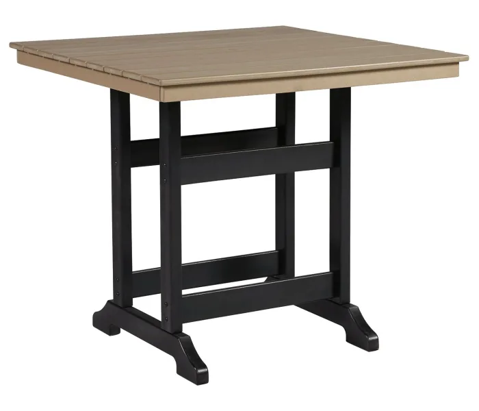 Fairen Trail - Black / Driftwood - Square Counter TBL w/Umb OPT, 41.5"