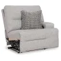 Acklen Place Raf Zero Wall Power Recliner Pewter, 42"