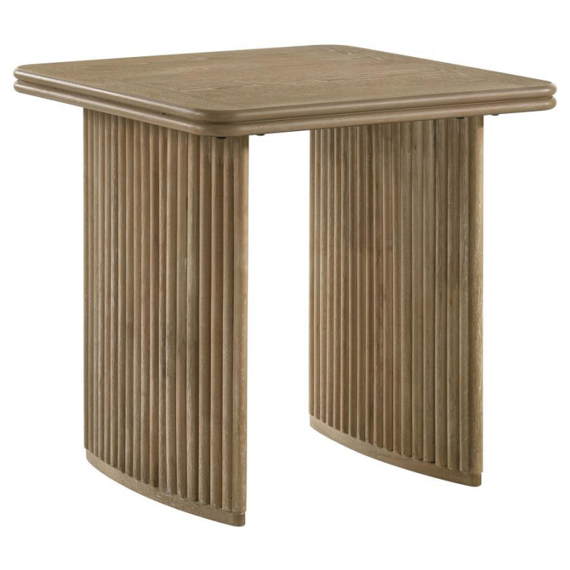 Square Table Top Box Adina - Square Table Top, Box 1 of 2 - Distressed - Light Brown by ...