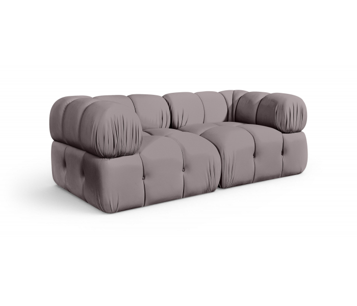 Orin - Velvet Performance Fabric Upholstered 2 Piece Modular Sofa (2 Corner Chairs), 74"