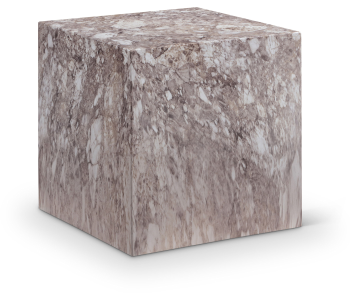 Piazza - Marble Finish Concrete End Table, 16"