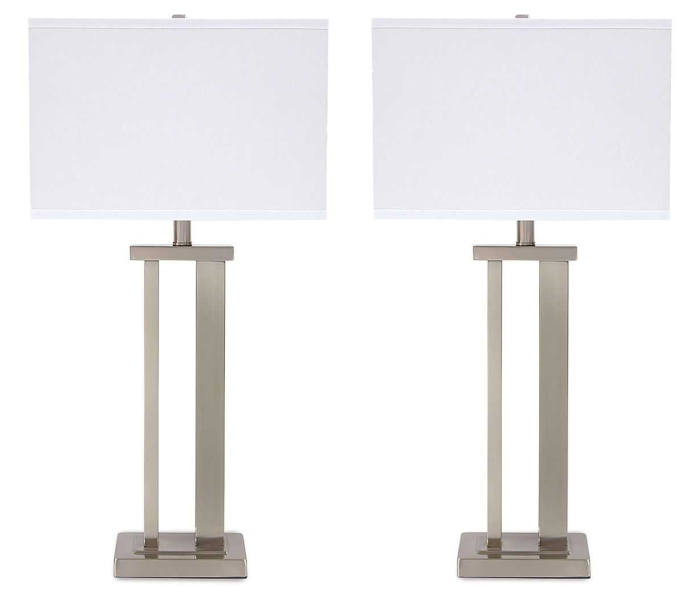 Aniela - Silver Finish - Metal Table Lamp (Set of 2)