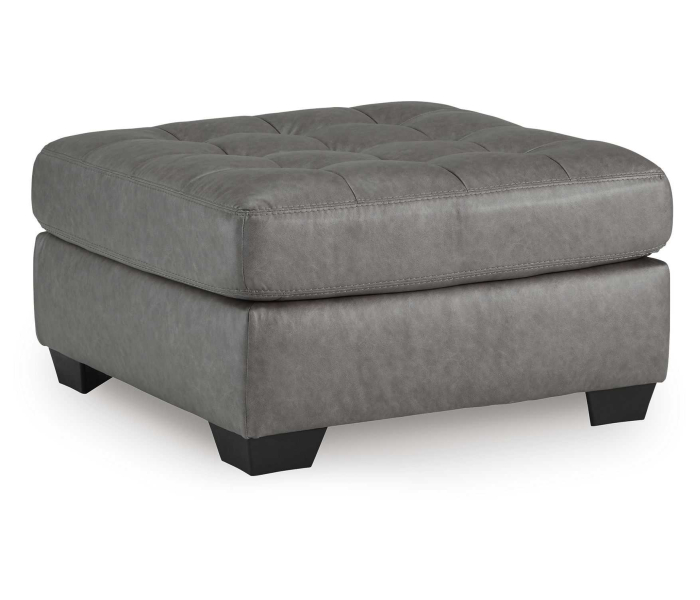 Clairette Court - Alloy - Oversized Accent Ottoman