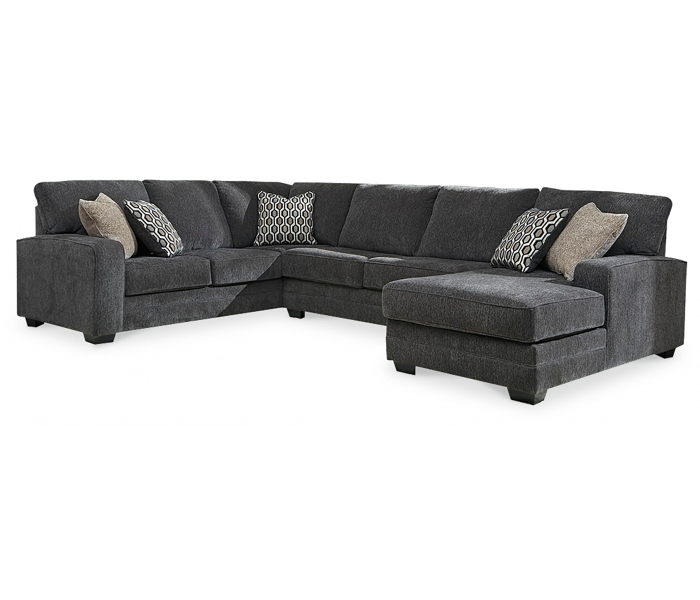 Tracling Right Arm Facing Corner Chaise 3 Pc Sectional Slate, 99"