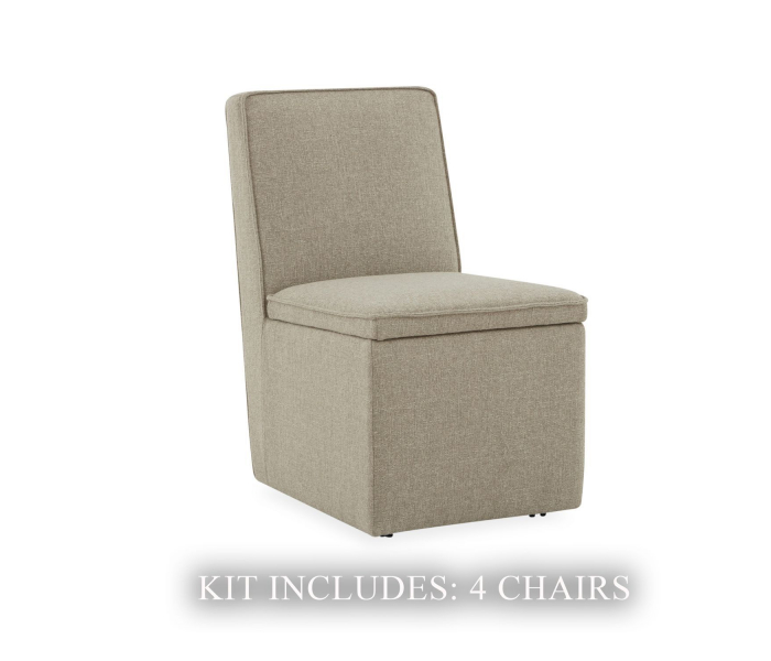 Accent Dining - Accent Dining Chair (Set of 4) - Sand - Beige