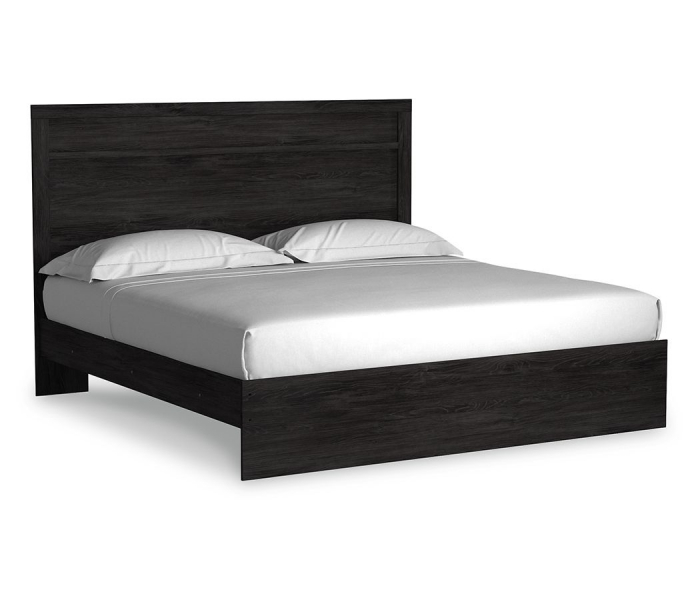 Belachime - King Panel Bed - Black