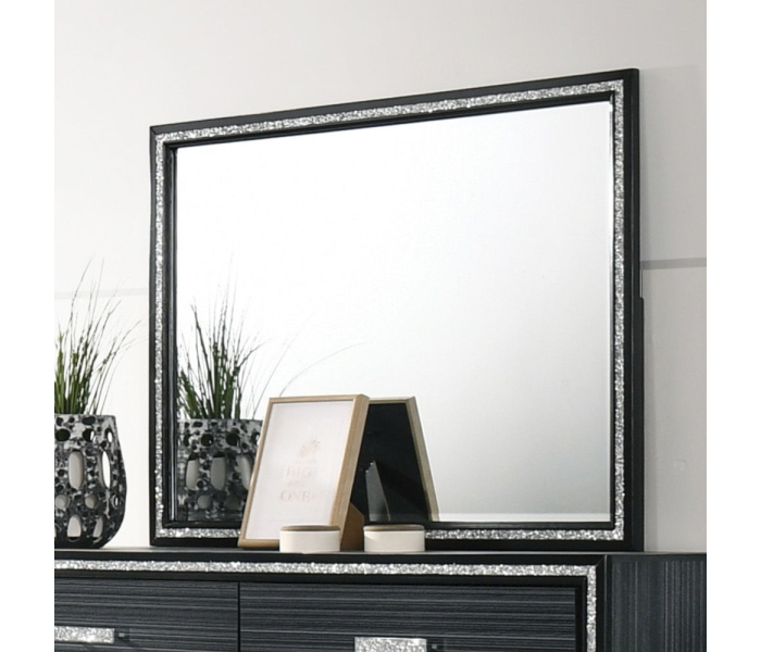 Haiden - Mirror - Weathered Black Finish