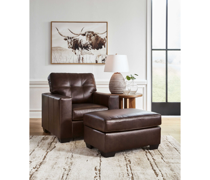 Santorine - Dark Brown - 2 Pc. - Chair, Ottoman