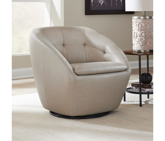 Dawson - Swivel Accent Chair - Carmel Stonewash - Beige