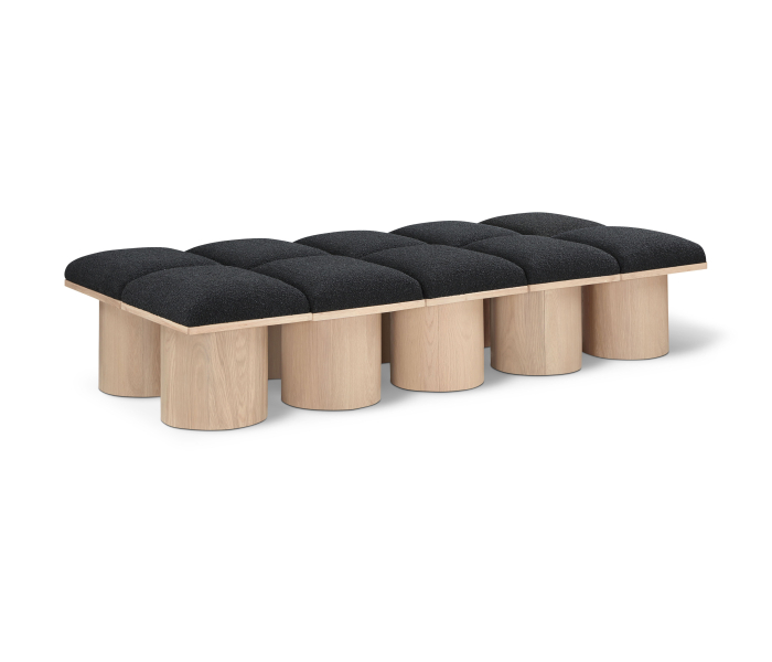 Pavilion - 77.5" 10 Piece Modular Bench With Natural Base