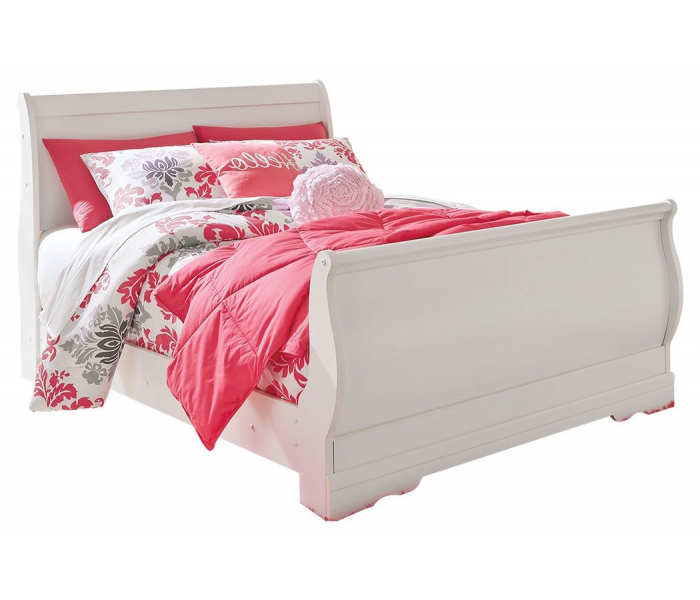 Anarasia - Full Sleigh Bed - White