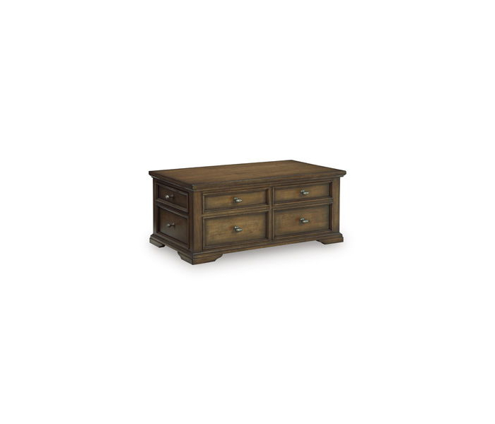Channley Lift Top Cocktail Table Brown, 46"