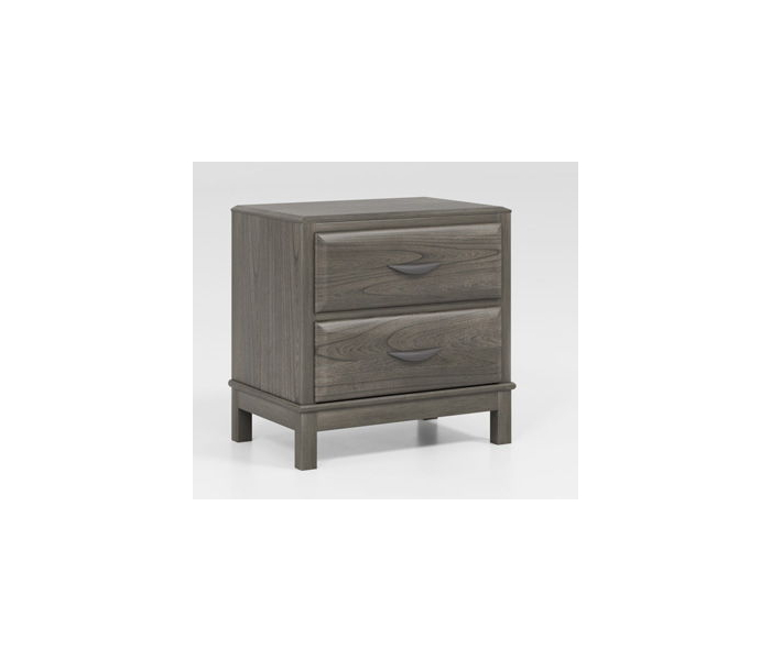 Mazing Two Drawer Night Stand Gray