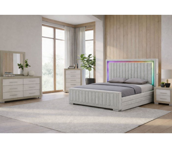 Emma - Full Bed Siderail - Natural / - White