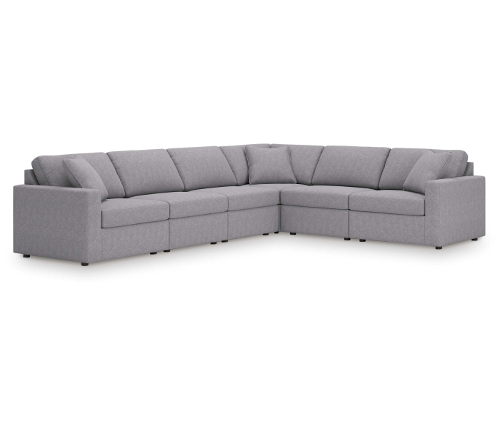 Cozymax - Granite - 6-Piece Sectional With Laf Corner Chair And Raf Corner Chair, 139"