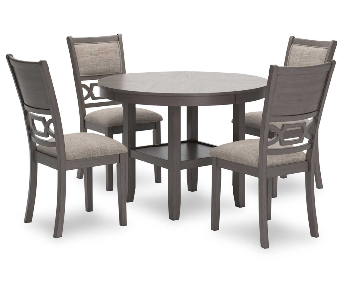 Wrenning - Gray - Dining Room Table Set (Set of 5)