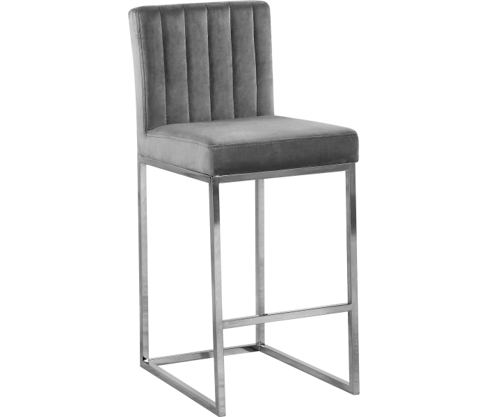 Giselle - Stool With Chrome Legs