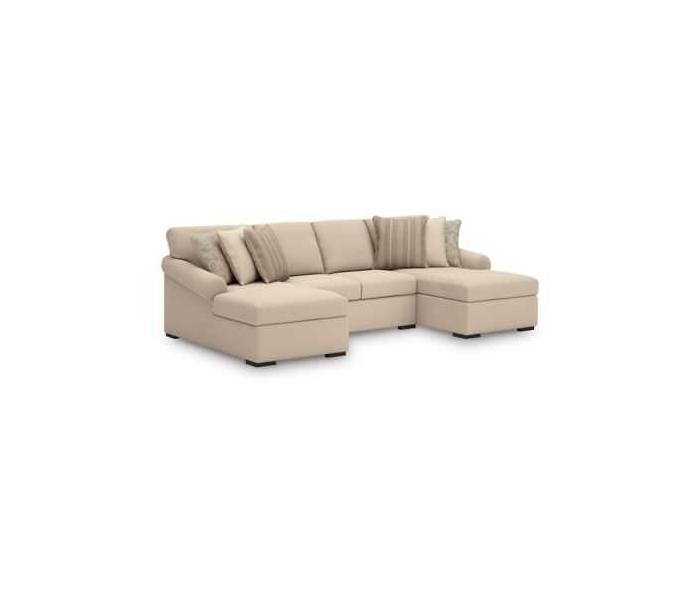LadyMae 3-Piece Double Chaise Sectional Twill