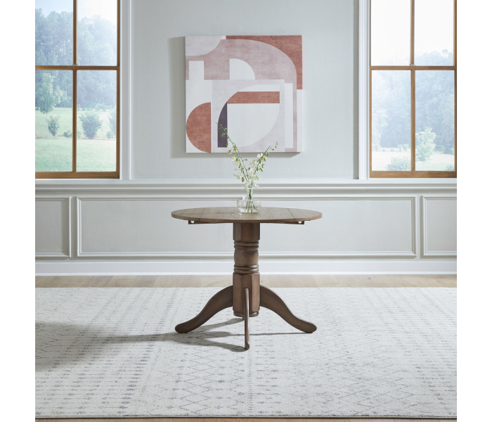 182wt-cd-dlt - Cozyliving Furniture  - Brook Bay - Drop Leaf Table - Brown, 36"