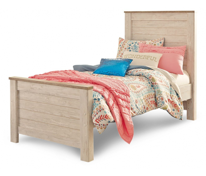 Willowton Panel Bed Whitewash