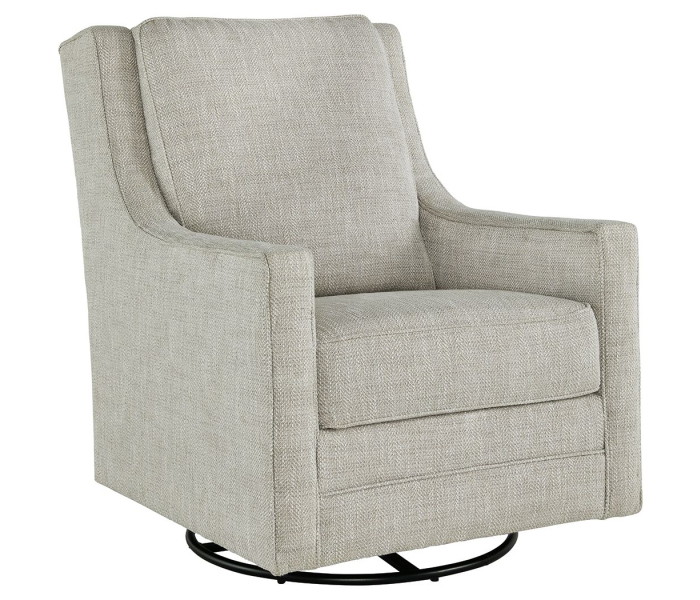Kambria - Fog - Swivel Glider Accent Chair
