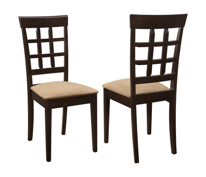 Gabriel - Lattice Back Side Chairs (Set of 2) - Cappuccino