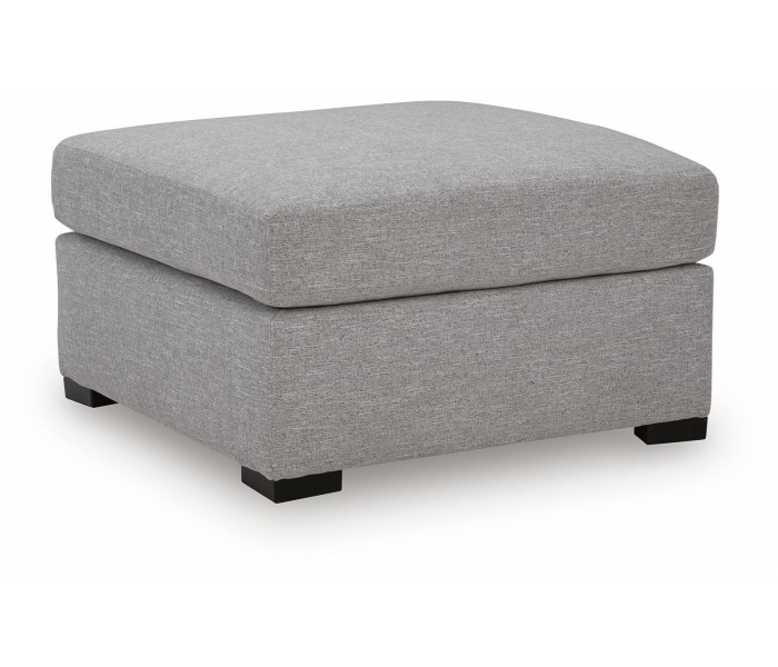 UrbanCrest Oversized Accent Ottoman Pewter