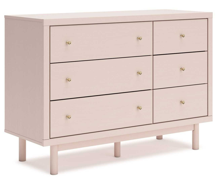 Wistenpine - Blush - Six Drawer Dresser, 50.63" Wide