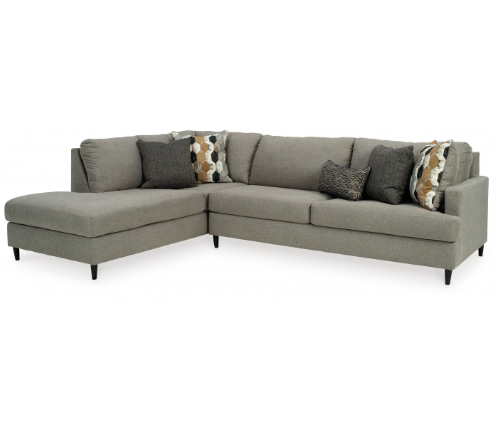 Santasia Left Arm Facing Corner Chaise 2 Pc Sectional Granite, 116"
