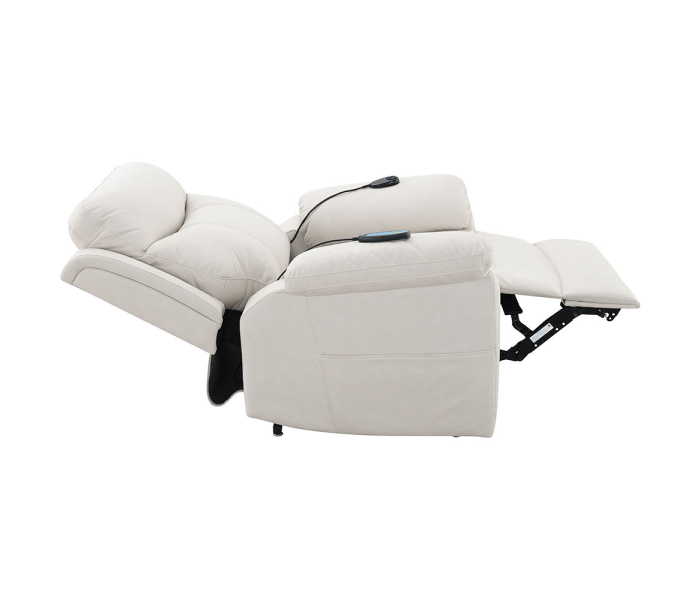Chriki - Power Recliner With Lift & Heating & Massage - Beige Fabric