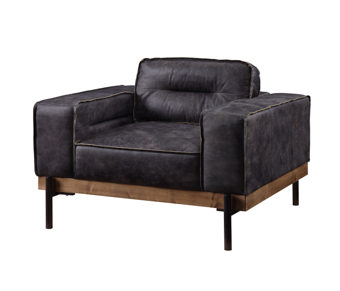 Silchester - Chair - Antique Ebony Top Grain Leather
