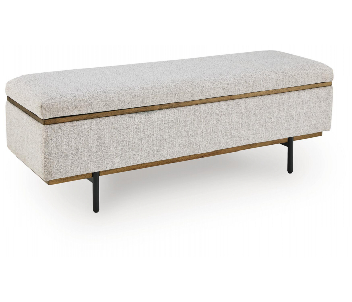 Dettaford Next-Gen Nuvella Storage Bench Stone